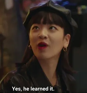 👍 e388d7f4 Yes, he learned it. telegram sticker