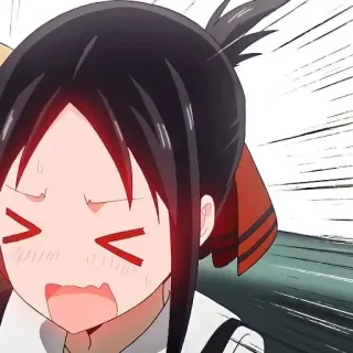 😳 09965280 Kaguya Shinomiya Kaguya-sama: Love Is War Anime, Kaguya-sama, Kaguya Shinomiya, Love is War, lustig, wütend, Gesichtsausdruck telegram sticker