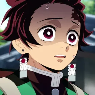 😔 440cc9ff Tanjiro Kamado Demon Slayer Anime, Manga, Demon Slayer, Tanjiro, Schockiert, Besorgt telegram sticker