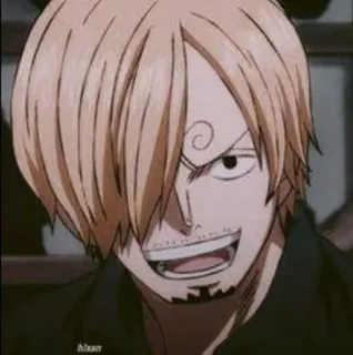 😌 72188ef8 Sanji One Piece Anime, One Piece, Sanji, Cartoon, Charakter telegram sticker