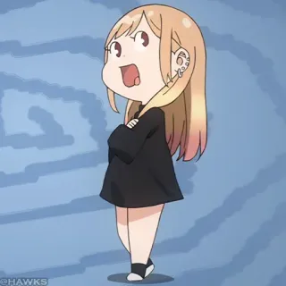 🥲 e0afabb0 Anime Mädchen, Chibi, Cartoon, Niedlich, Animation telegram sticker