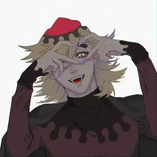 😻 00752565 Doma Demon Slayer 童磨, 鬼灭之刃, 动漫, 漫画, 反派, 角色, 上弦 telegram sticker