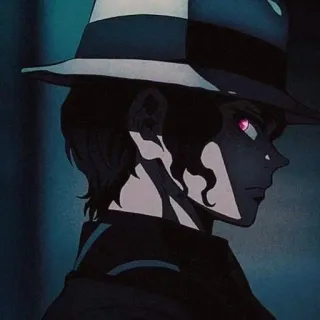 🌑 b61b47ae Muzan Kibutsuji Demon Slayer 动漫, 恶魔, 帽子, 鬼舞辻无惨, 鬼灭之刃, 邪恶, 反派, 反面人物 telegram sticker