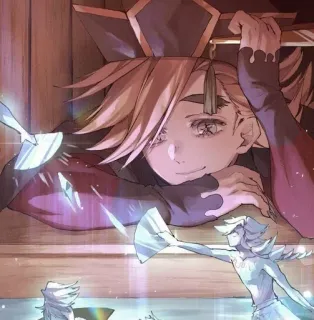 😷 c0d7fcb1 Douma Demon Slayer 童磨, 鬼灭之刃, 动漫, 漫画, 角色, 粉丝作品, 冰 telegram sticker