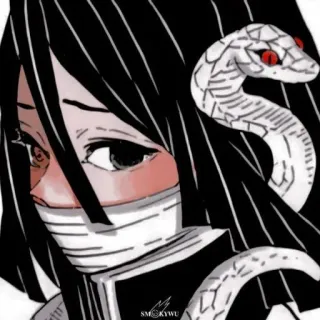 🉐 eb6b8923 动漫, 角色, 蛇, 鬼灭之刃 telegram sticker