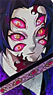 😻 284c284a Kokushibo Demon Slayer Demon Slayer, Anime, Kokushibo, Erster Mond, Charakter, Dämon, Augen, Klinge telegram sticker