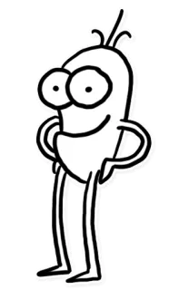 🙂 21acc253 cartoon, character, drawing, funny, stick figure, happy telegram sticker