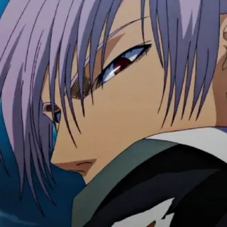 🐍 acd26448 Anime, Karakter, Manga, Rambut ungu, Close-up telegram sticker