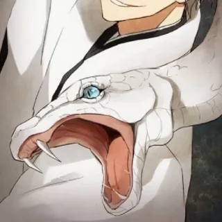 🐍 c1f47df0 ular, ular, binatang, fantasi, reptil, makhluk telegram sticker