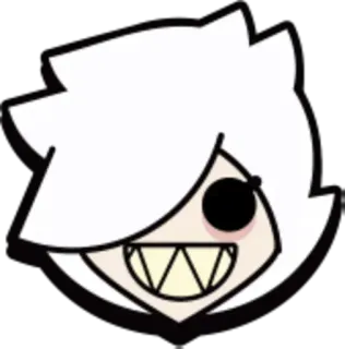 🤓 c211de5a hoạt hình, tóc trắng, anime, nhân vật, hình minh họa, nhãn dán telegram sticker