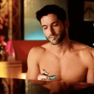 🎈 5799a000 hút thuốc, nam, thuốc lá, cởi trần, thuốc lá telegram sticker