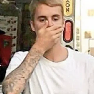 😱 2fbe4922 Justin Bieber 유명인, 가수, 저스틴 비버, 음악가, 팝스타 telegram sticker