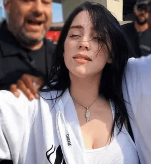 ✨ 6312e90c Billie Eilish Billie Eilish, piosenkarka, celebrytka, portret, kobieta, muzyk telegram sticker