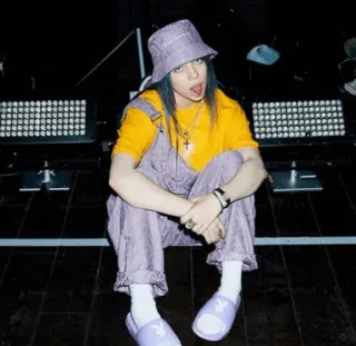 ✨ 65c5f168 Billie Eilish Billie Eilish, piosenkarka, gwiazda pop, celebrytka, muzyk telegram sticker