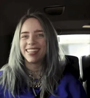 ✨ 8c7df885 Billie Eilish piosenkarz, muzyka, pop, celebryta, artysta telegram sticker