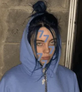 ✨ b743d1c7 Fuck You kobieta, portret, naklejka, celebryta telegram sticker