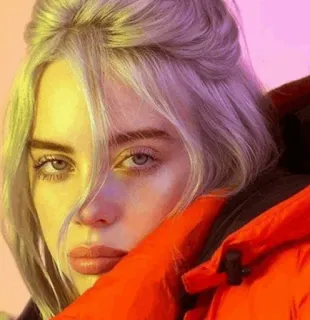 ✨ d831ea90 Billie Eilish Billie Eilish, piosenkarka, celebrytka, muzyk, gwiazda pop telegram sticker