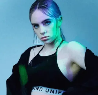 ✨ e6b0d581 UND UNIF kobieta, portret, osoba, dziewczyna, niebieskie włosy, młoda telegram sticker