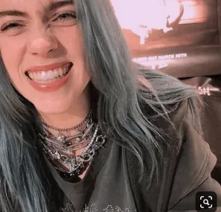 ✨ ea0fe5a9 Billie Eilish Billie Eilish, piosenkarka, muzyk, gwiazda pop, celebrytka, portret telegram sticker