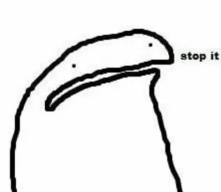 🙃 3096322f stop it meme, stop it, funny, bird, cartoon telegram sticker