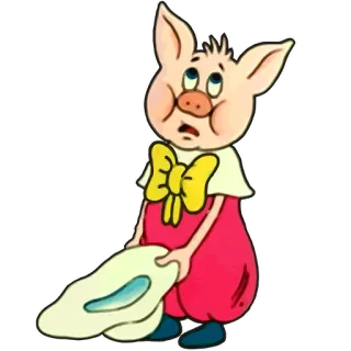 😭 a29f1466 猪, 卡通, 动物, 角色, 可爱 whatsapp sticker