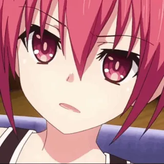 🔥 06250501 애니메이션, 여자, 귀여운, 만화, 빨간 머리 whatsapp sticker