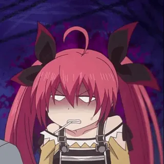 🔥 1a55e9ba 애니메이션, 화난, 로리타, 만화, 캐릭터, 표정 whatsapp sticker