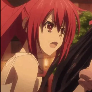 🔥 95ac1657 애니메이션, 소녀, 빨간 머리, 캐릭터 whatsapp sticker