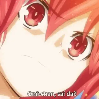 🔥 c50cda21 Onii-chan, sai dai! 애니메이션, 여동생, 일본어, 애니메이션 소녀, 귀여운, 빨간 머리 whatsapp sticker