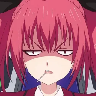 🔥 e9dbb942 애니메이션, 캐릭터, 소녀, 화난 whatsapp sticker