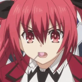 🔥 ffbea3b8 Kotori Itsuka Date A Live 애니메이션, 데이트 어 라이브, 이츠카 코토리, 빨간 머리, 츤데레 whatsapp sticker