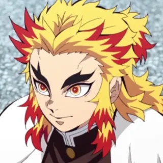 ☄ 84c1a938 Kyojuro Rengoku Demon Slayer Anime, Demon Slayer, Rengoku, Kyojuro Rengoku, Ogień, Filar Ognia whatsapp sticker