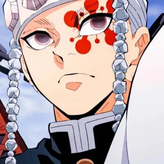 🎶 48fd3076 Tengen Uzui Demon Slayer Anime, Demon Slayer, Tengen Uzui, Uzui Tengen, Hashira, Anime Charakter, Kämpfen, Rote Markierungen telegram sticker