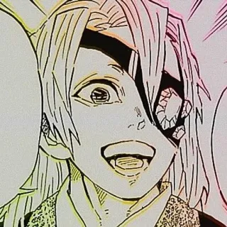 ✨ 80696bb8 Uzui Tengen Demon Slayer Anime, Demon Slayer, Uzui Tengen, Manga, Japanisch telegram sticker