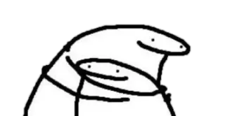 ❤️ 9910df7a การ์ตูน, คนก้าง, กอด, ความรัก, มิตรภาพ telegram sticker