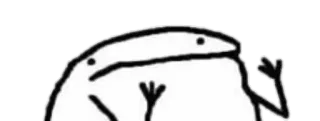 🤔 bdddf605 florkofcows, การ์ตูน, มีม, ตัวละคร, สติกเกอร์ telegram sticker