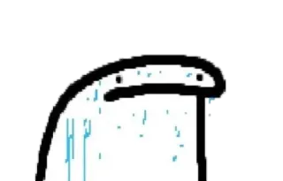 😰 c2ae40ef ร้องไห้, น้ำตา, เศร้า, อารมณ์, การ์ตูน, florkofcows telegram sticker