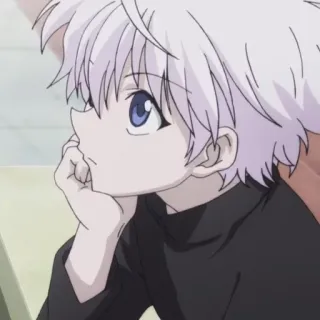 🤔 1d05f90b Killua Zoldyck Hunter x Hunter Anime, Killua, Hunter x Hunter, HxH, Manga, Cartoon, Illustration telegram sticker