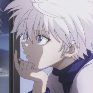 🤔 efa75de8 Killua Zoldyck Hunter x Hunter Anime, Killua, Hunter x Hunter, Weißes Haar, Junge telegram sticker