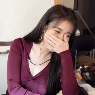 🙃 265bf256 woman, laughing, korean, smile, happy, celebrity whatsapp sticker