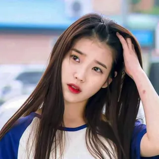 😐 7ea3ffbd IU IU, K-pop, Korean singer, Asian, female whatsapp sticker
