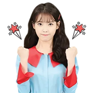 ✊️ 8d782595 IU kpop, singer, actress, celebrity, korean, woman whatsapp sticker