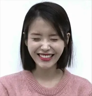 😅 cce0a8fc woman, smiling, portrait, korean, happy, cheerful whatsapp sticker