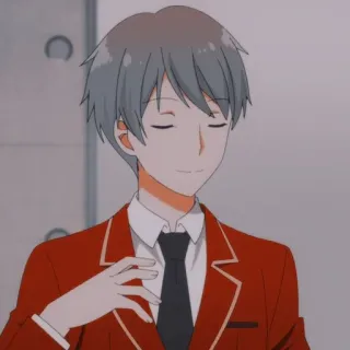 😎 77795620 Anime, Uniforme scolastica, Ritratto, Personaggio, Ragazzo telegram sticker