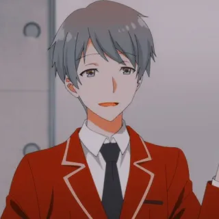 😃 df4b5d9f Anime, Personaggio, Uniforme rossa, Classroom of the Elite telegram sticker