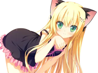 😺 2f9be088 动漫, 猫娘, 卡哇伊, 漫画, 可爱, 猫 telegram sticker