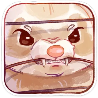 ⭐ a966d593 furão, animal, fofo, adesivo, animal de estimação, desenho animado telegram sticker