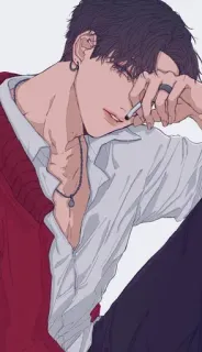 🚬 75511ec3 man, cigarette, smoking, male, art, drawing telegram sticker