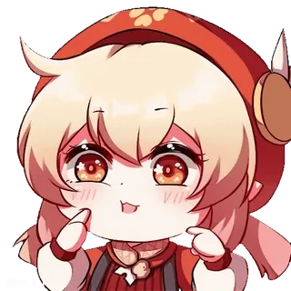 😀 624f3624 Klee Genshin Impact Anime, Genshin Impact, Klee, Carino, Videogioco telegram sticker
