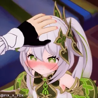 🥰 7f1fd8aa @FIX_X_FOX Anime, Coccole, Pacca sulla testa, Carino, Kawaii, Ragazza telegram sticker